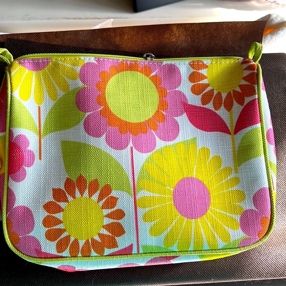 Bright Clinique Canvas Cosmetic Bag